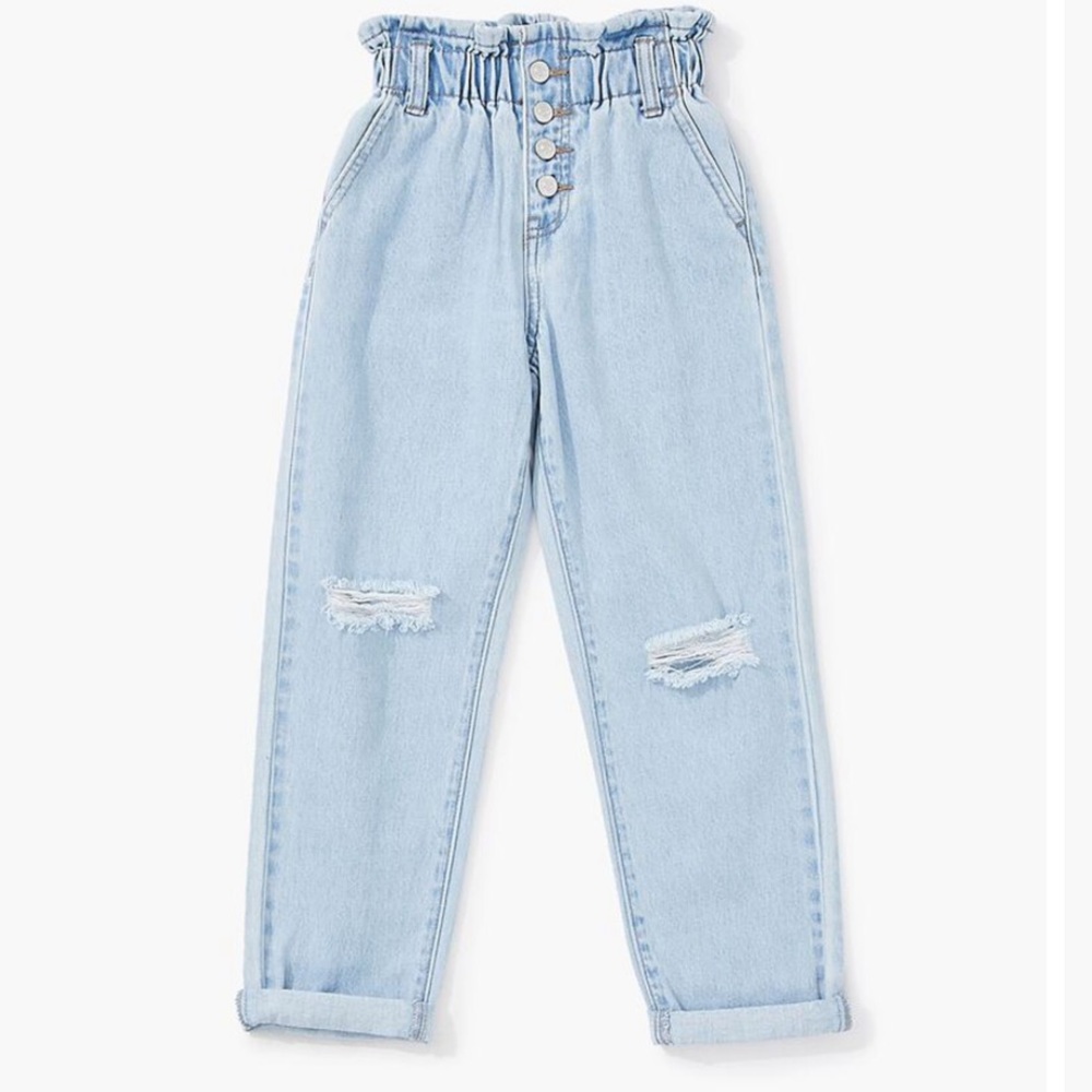 Girls Forever 21 Paperbag Jeans